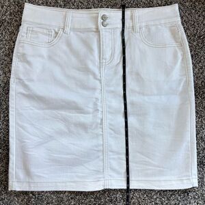 Old Navy White Denim Mini Skirt